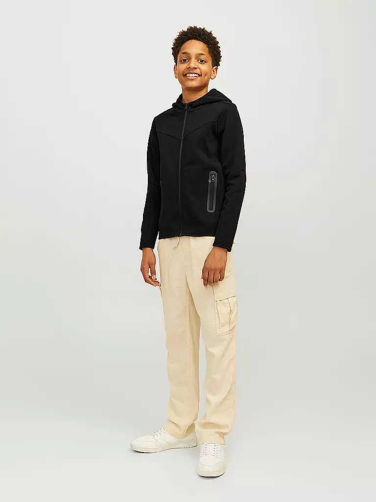 JACK & JONES | Sudadera con cremallera para niño JCOFUSION | Negro