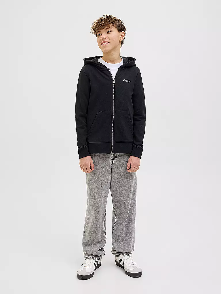 JACK & JONES | Sudadera con cremallera para niño JJBEAU | Negro