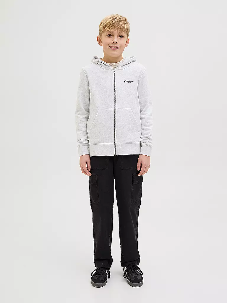 JACK & JONES | Sudadera con cremallera para niño JJBEAU | Blanco
