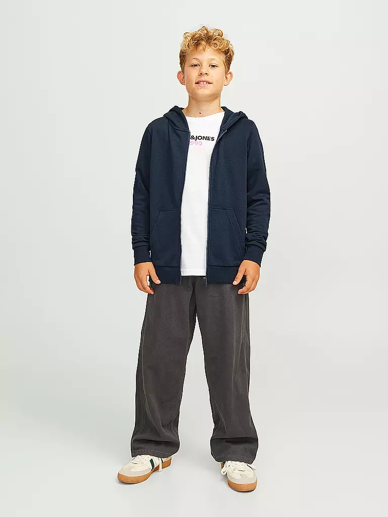 JACK & JONES | Sudadera con cremallera para niño JJEBRADLEY | Azul oscuro
