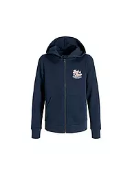JACK & JONES | Sudadera con cremallera para niño JJELOGO | Azul oscuro