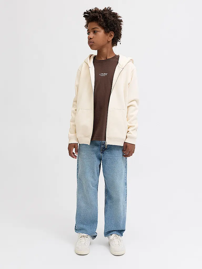 JACK & JONES | Sudadera con cremallera para niño JORBEDFORD | Crema