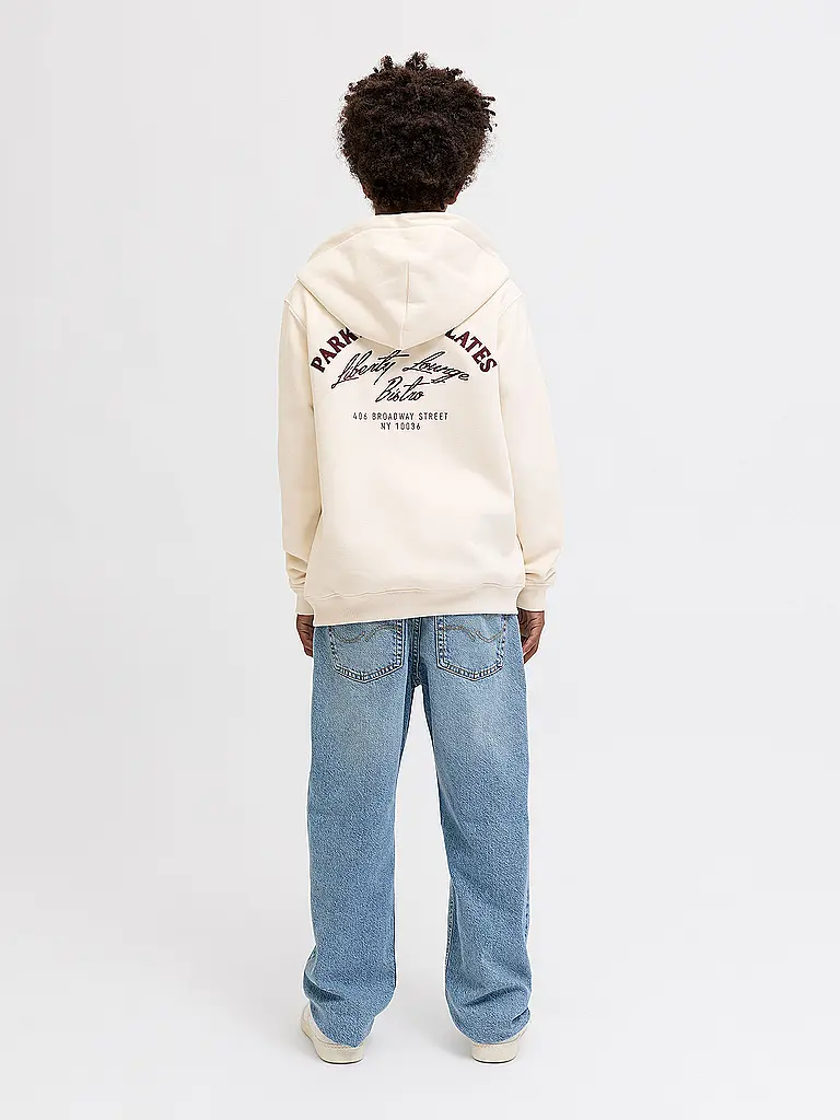 JACK & JONES | Sudadera con cremallera para niño JORBEDFORD | Crema