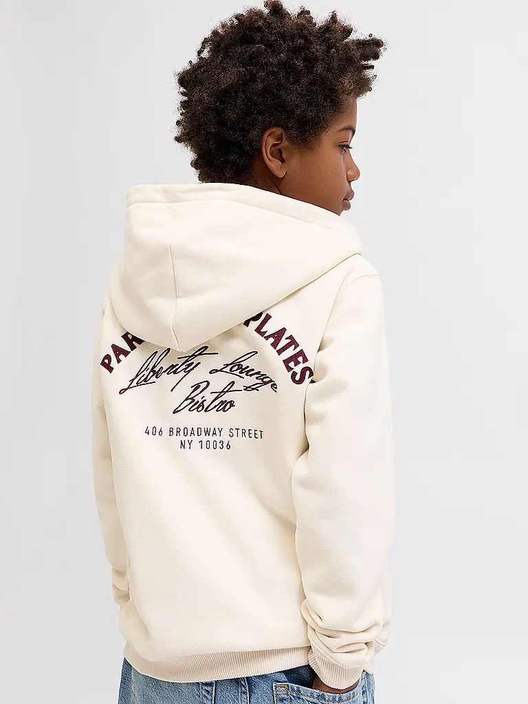 JACK & JONES | Sudadera con cremallera para niño JORBEDFORD | Crema