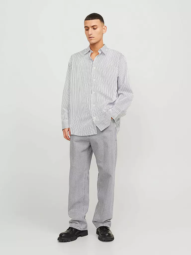 JACK & JONES | Vaqueros Baggy Fit JJIALEX JJORIGINAL | Gris claro