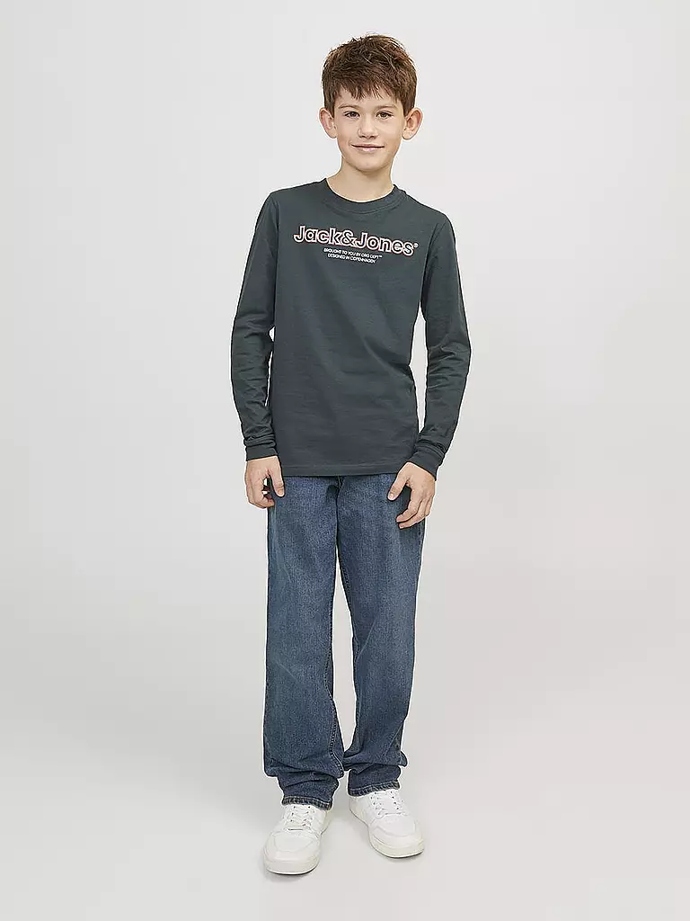 JACK & JONES | Vaqueros rectos para niño JJICLARK JJORIGINAL | Azul