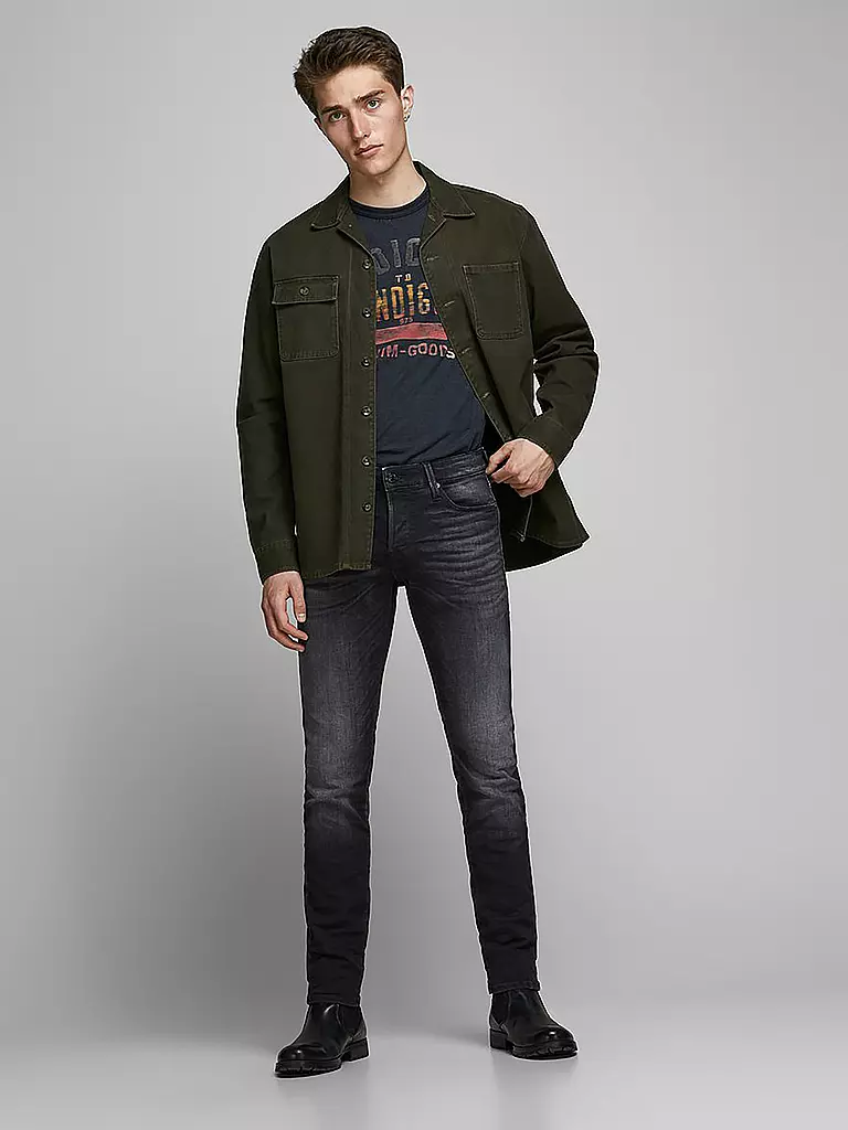 JACK & JONES | Vaqueros Slim Fit " JJIGLENN JJICON " | Negro