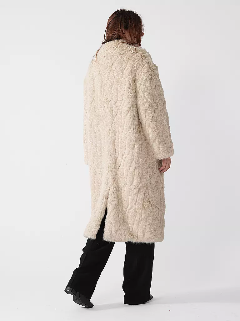 JAKKE | Mantel in Felloptik KATIE | Crema