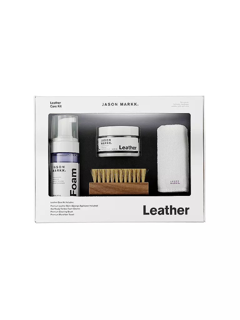 JASON MARKK | Set de cuidado del cuero - Leather Care Kit | Blanco