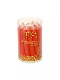 JEKA | Velas de árbol de Navidad, lata de 20 unidades, rojo Rosso | Sin color