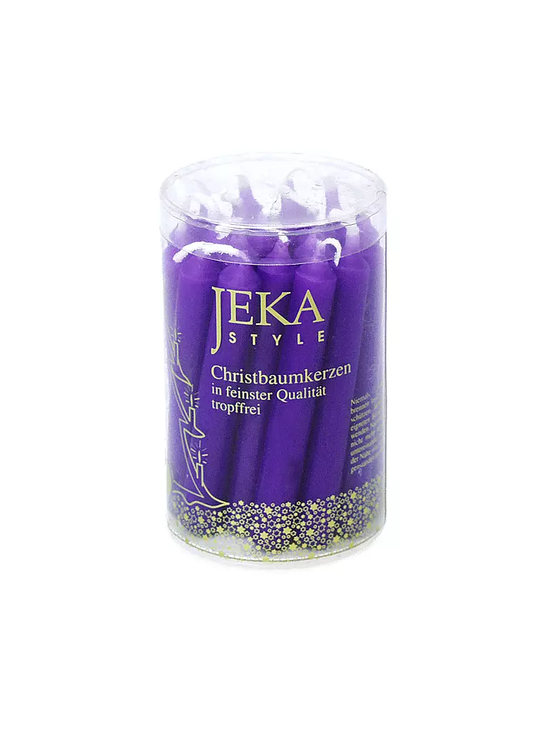 JEKA | Velas para árbol de Navidad, lata de 20 unidades, violeta | Lila