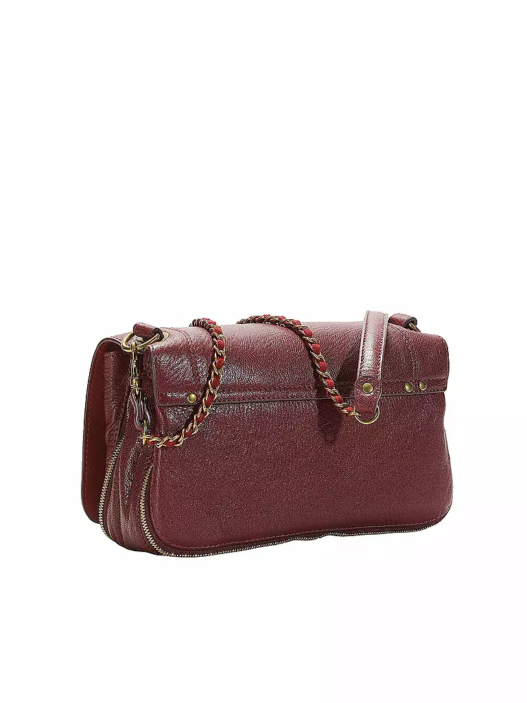 JEROME DREYFUSS | Bolso de cuero - Mini Bag BOBI | Rojo oscuro