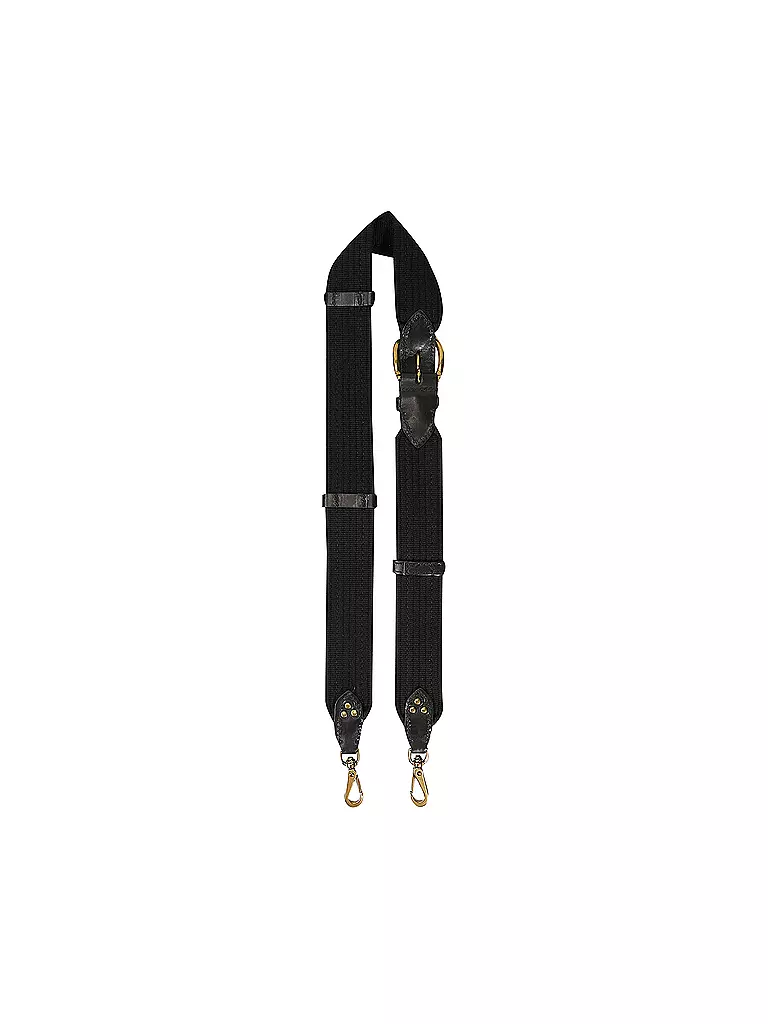 JEROME DREYFUSS | Correa de hombro BANDOULIERE SANGLE NOIR FINE | Negro