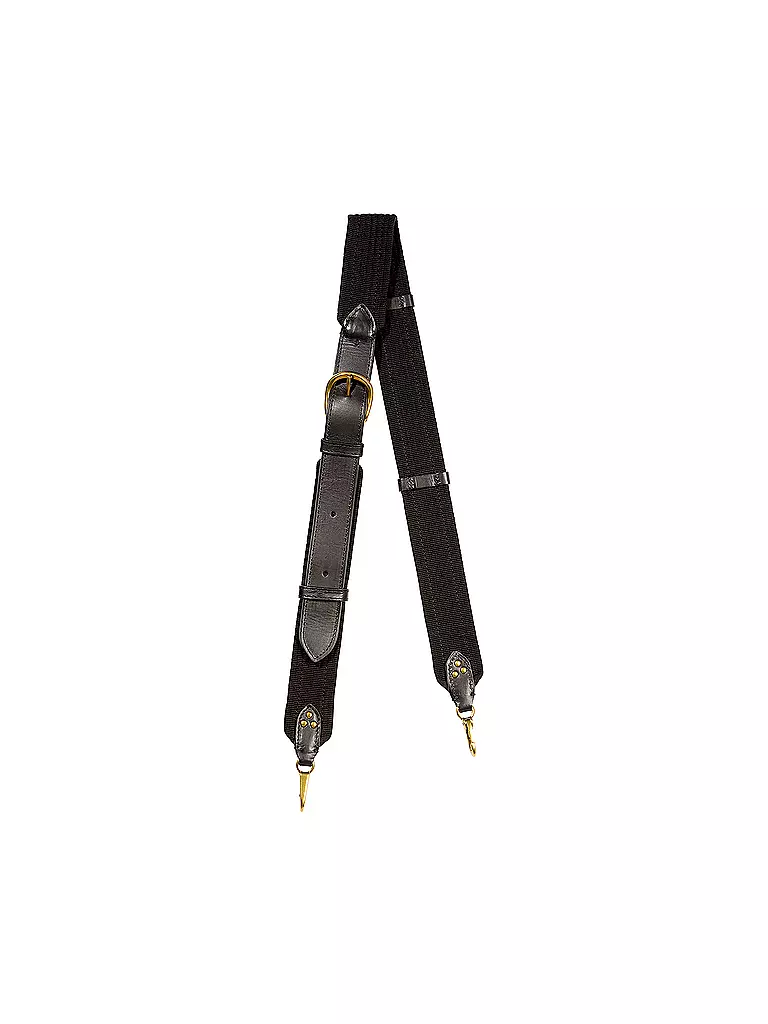 JEROME DREYFUSS | Correa de hombro BANDOULIERE SANGLE NOIR FINE | Negro