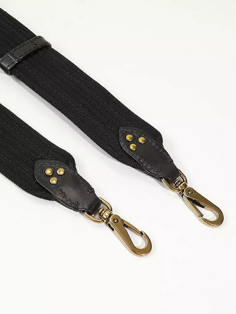 JEROME DREYFUSS | Correa de hombro BANDOULIERE SANGLE NOIR FINE | Negro