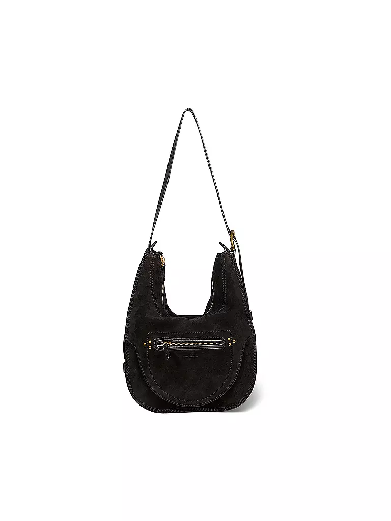 JEROME DREYFUSS | Ledertasche - Hobo Bag DINO | Negro