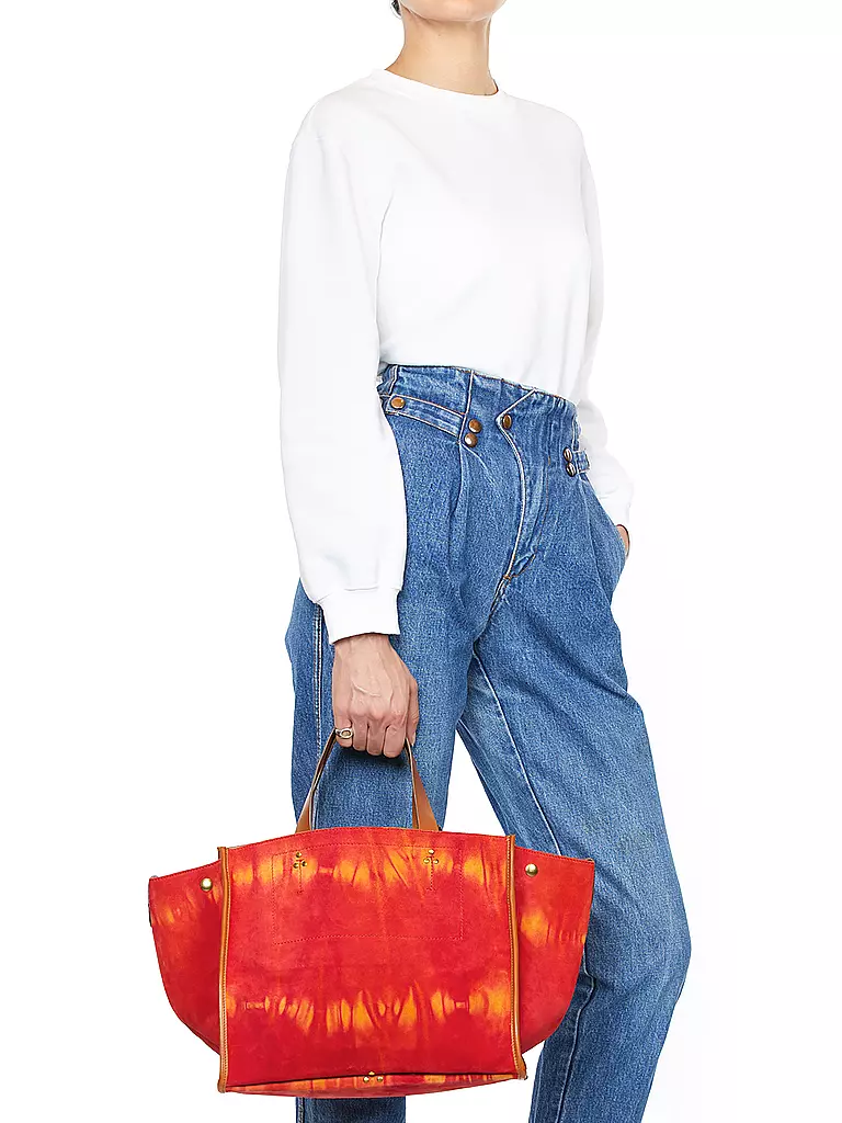 JEROME DREYFUSS | Ledertasche - Shopper LEON Medium | Naranja