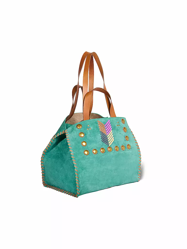 JEROME DREYFUSS | Ledertasche - Shopper LEON Medium | Turquesa
