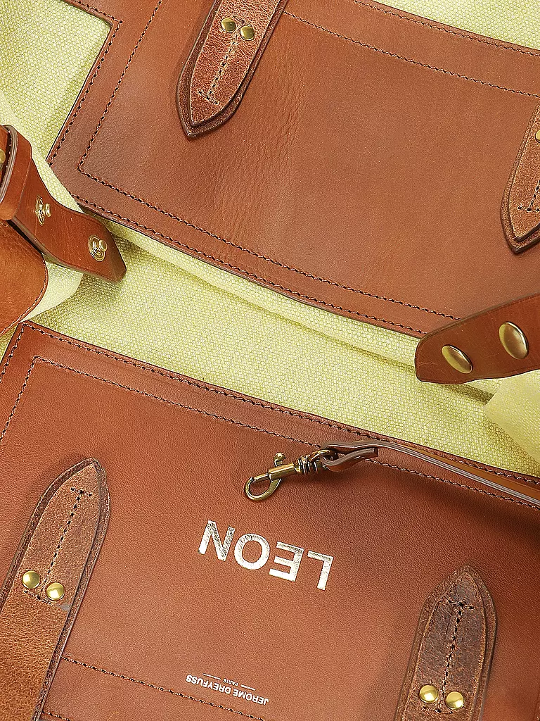 JEROME DREYFUSS | Leinentasche - Shopper LEON Large | Amarillo