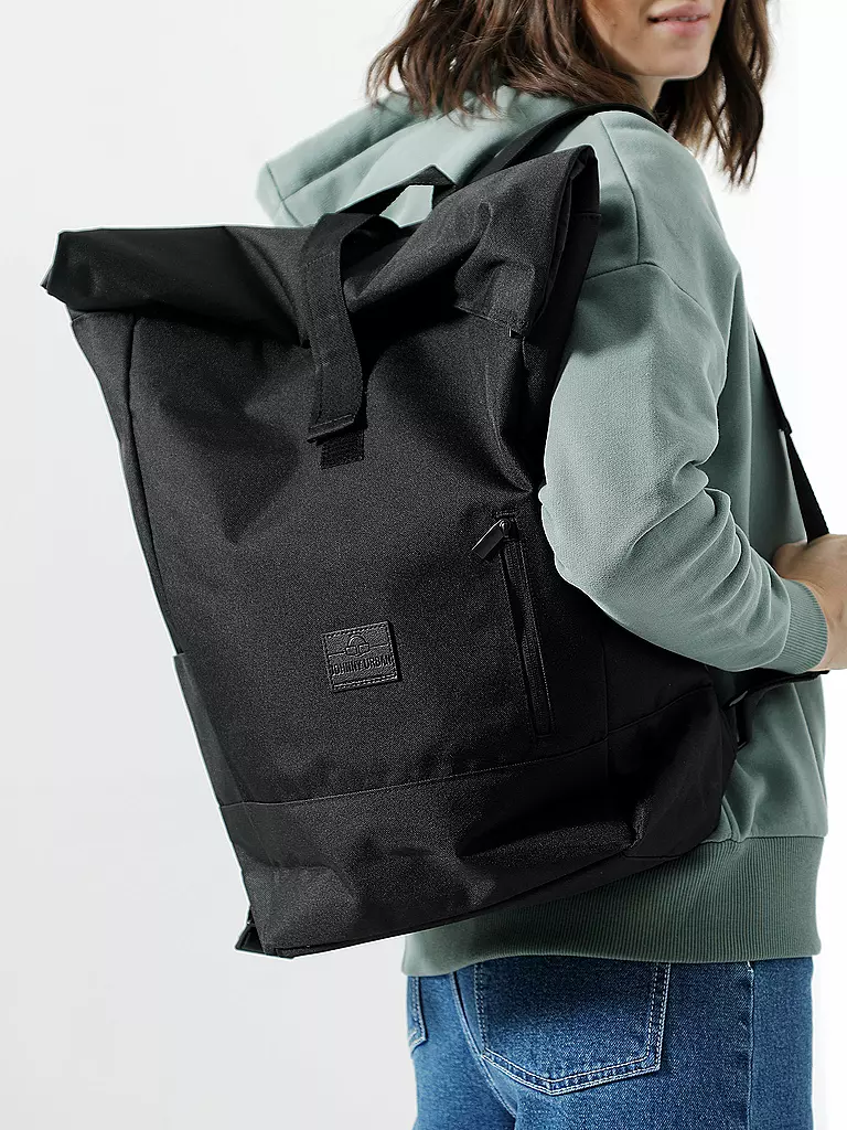 JOHNNY URBAN | Mochila Rolltop " Aaron " | Negro