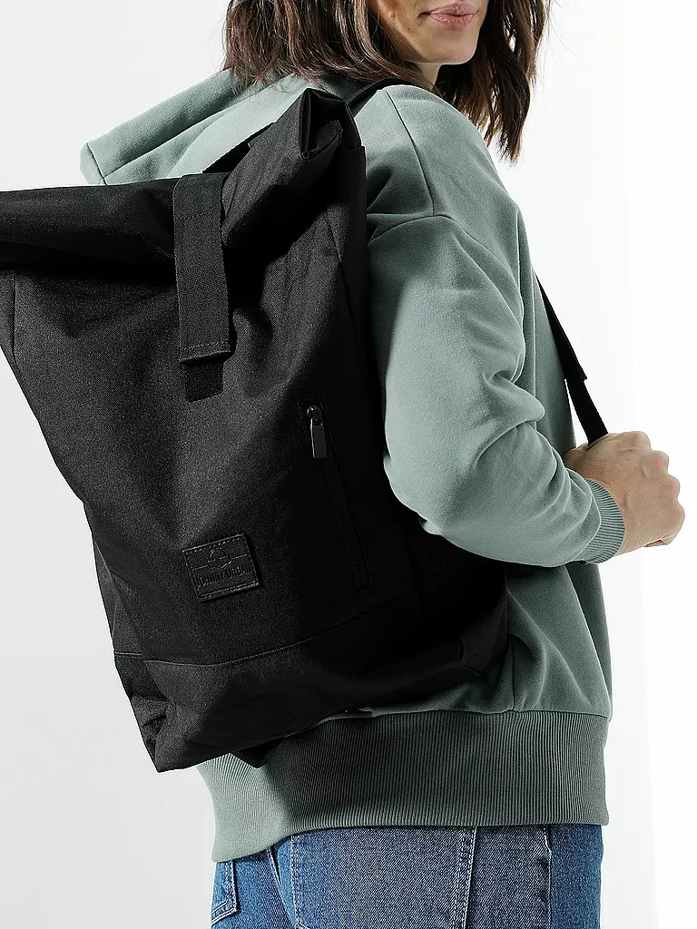 JOHNNY URBAN | Mochila Rolltop " Robin " | Negro