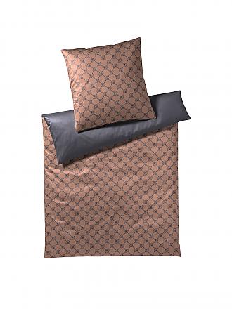 JOOP | Ropa de cama de satén "Doble" 70x90cm/140x200cm (Cobre/Gris)