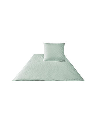 JOOP | Ropa de cama de satén Cornflower 70x90cm / 140x200cm Plata