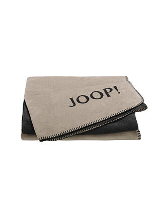 JOOP | Manta para el hogar - Plaid 150x200cm Uni Doubleface Piedra/Antracita