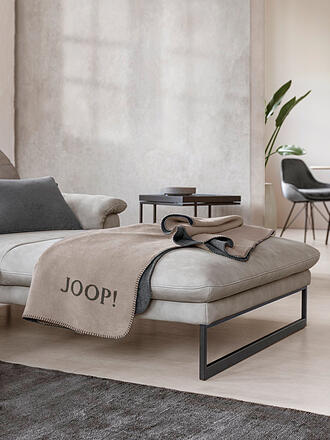 JOOP | Manta para el hogar - Plaid 150x200cm Uni Doubleface Piedra/Antracita