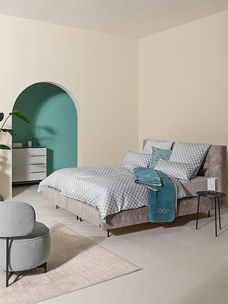 JOOP | Ropa de cama de satén 2x 70x90cm/200x200cm CORNFLOWER GLEAM Aqua
