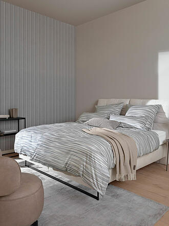 JOOP | Ropa de cama de satén VIVID 2x 70x90cm/200x200cm Stone