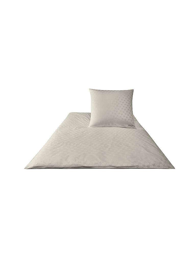 JOOP Ropa de cama de satén Cornflower 70x90cm / 140x220cm Arena beige