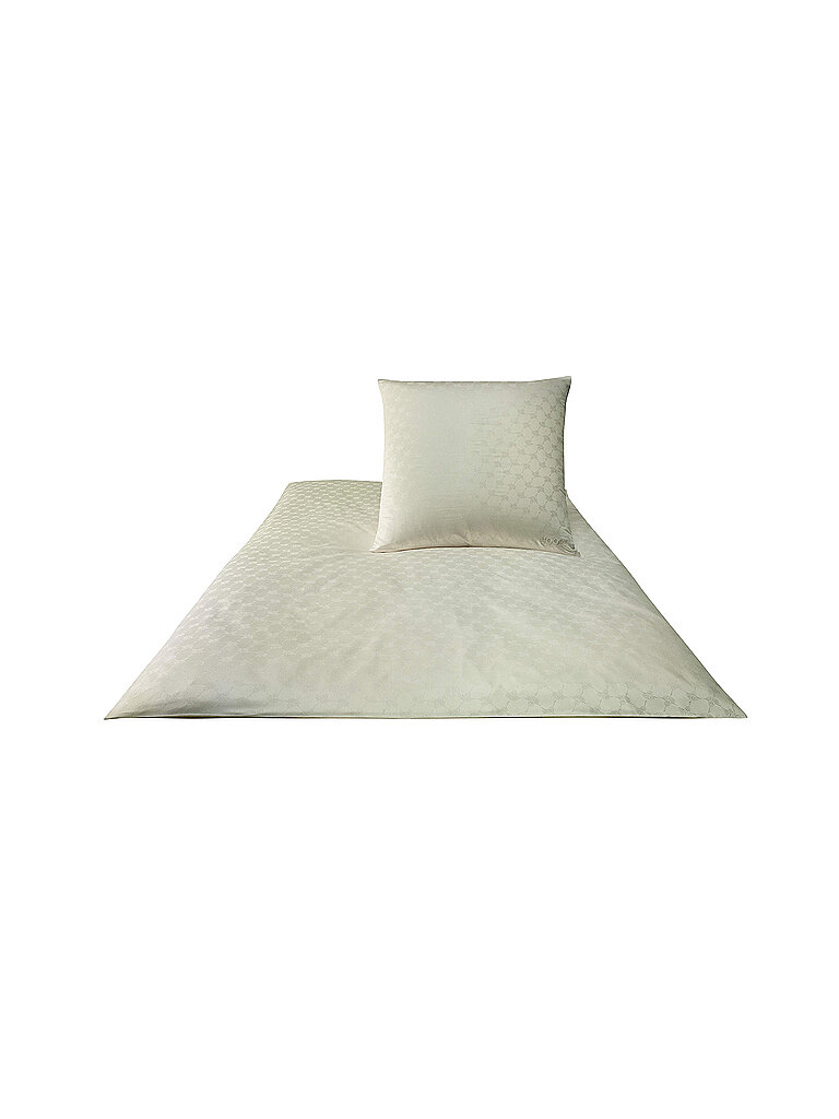 Joop Satin Bettwäsche Cornflower 2x 70x90cm/200x200cm Natur crema