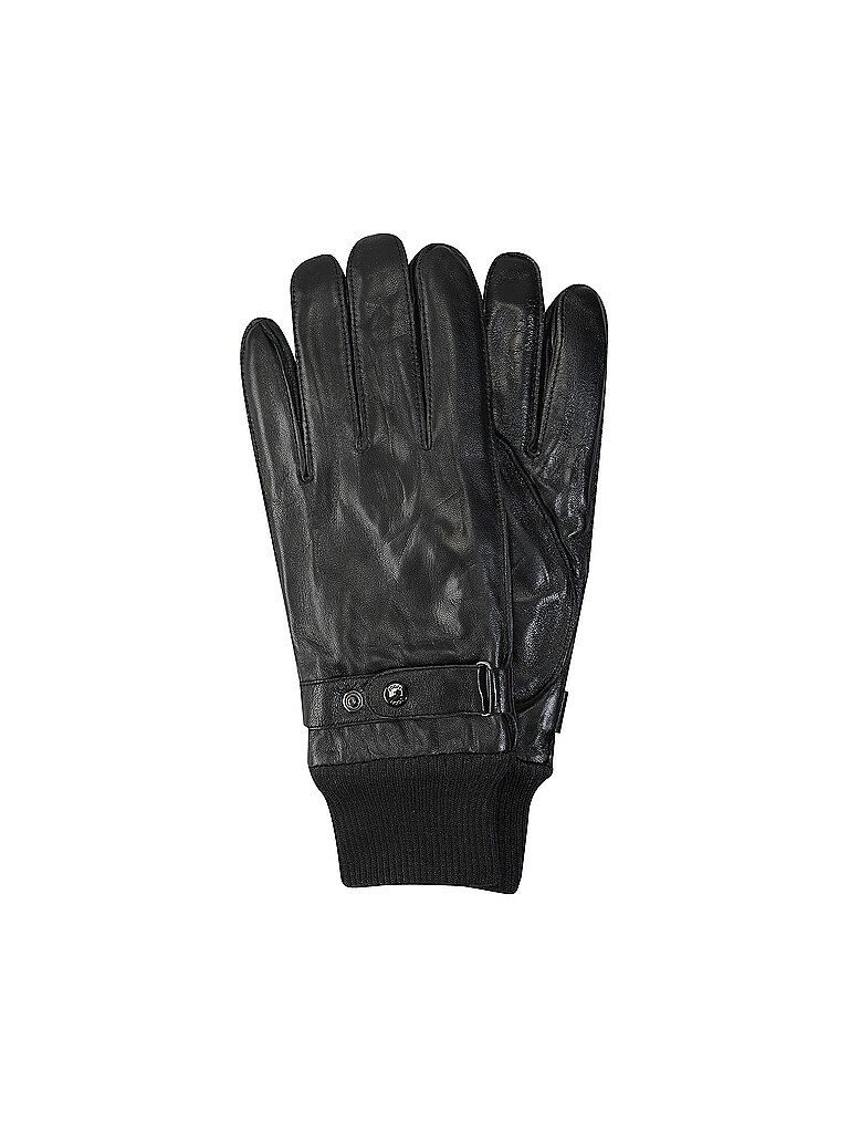 Joop Guantes de cuero negro