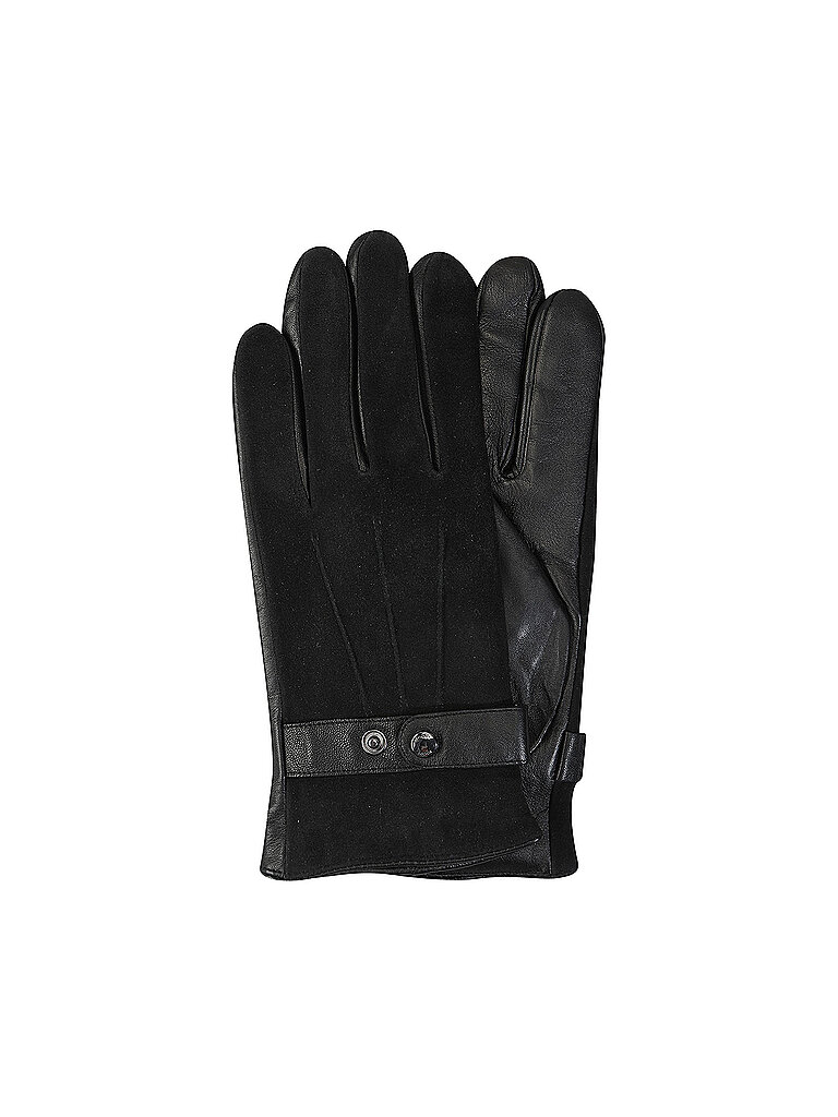 Joop Guantes de cuero negro