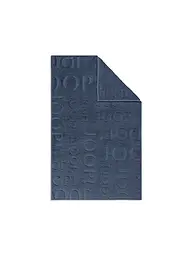 JOOP | Alfombra de baño 50x80cm STUDIO REPEAT Blanco | Azul oscuro