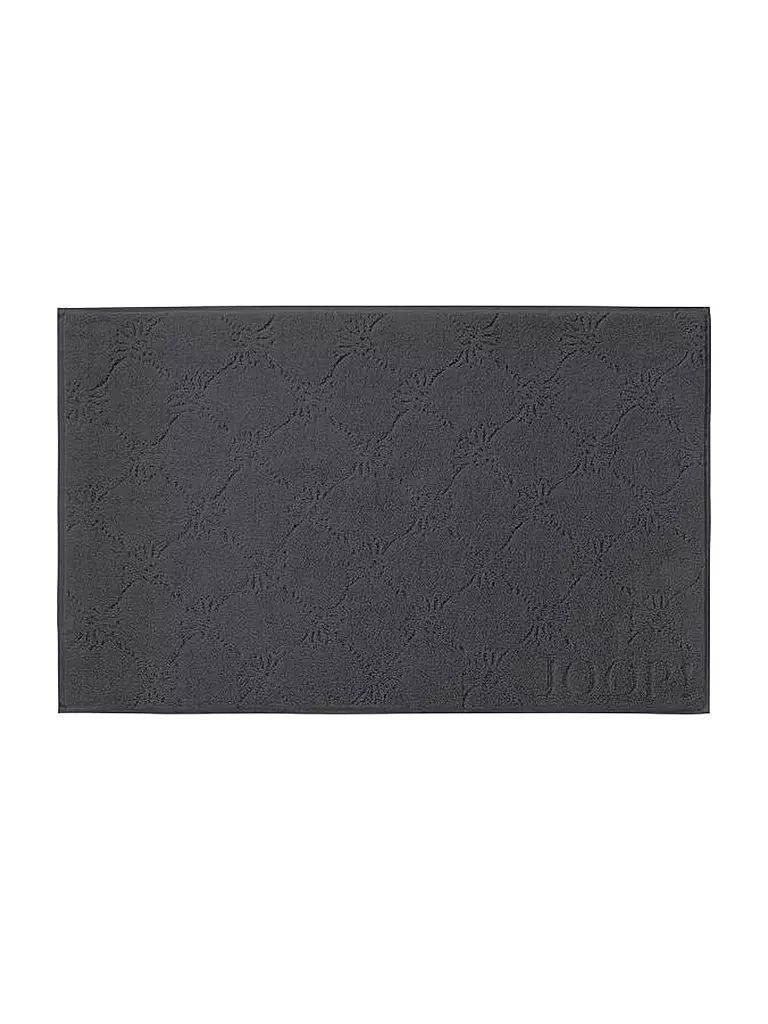 JOOP | Badematte "Cornflower Uni" 50x80cm (Anthrazit) | Gris