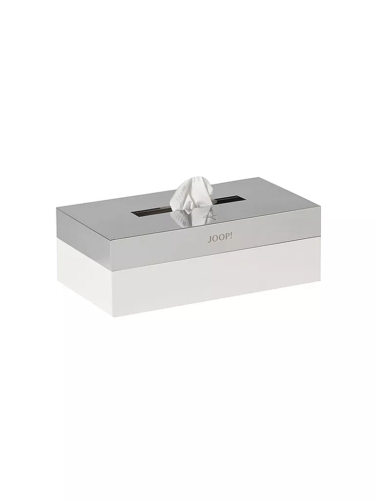 JOOP | Caja de pañuelos Chromeline 23x12cm | Plata
