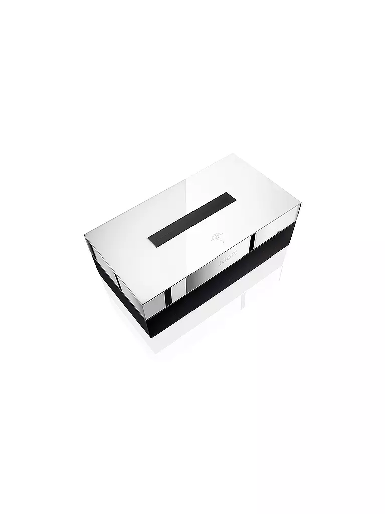 JOOP | Caja de pañuelos Chromeline Black 23x12cm | Negro