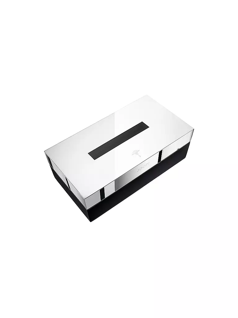 JOOP | Caja de pañuelos Chromeline Black 23x12cm | Negro