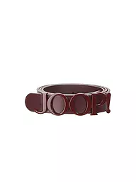 JOOP | Cinturón de cuero | Rojo oscuro