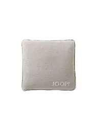 JOOP | Funda de cojín "Uni Doubleface" 50x50cm (Ceniza-Antracita) | Crema