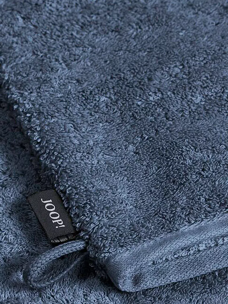 JOOP | Guante de baño 16x22cm DIVEDED DOUBLEFACE Aqua | Azul oscuro