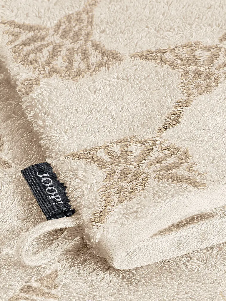 JOOP | Guante de baño Classic Cornflower 16x22cm Crema | Crema