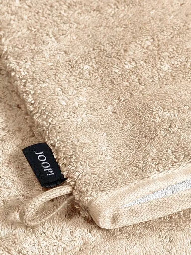 JOOP | Guante de baño SPLIT DOUBLEFACE 16x22cm Natural | Crema