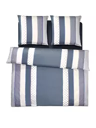 JOOP | Juego de cama de satén Cornflower Stripes 2 x 70x90cm / 200x200cm Deep Coal | Gris