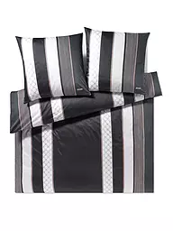 JOOP | Juego de cama de satén Cornflower Stripes 2 x 70x90cm / 200x200cm Deep Stone | Gris