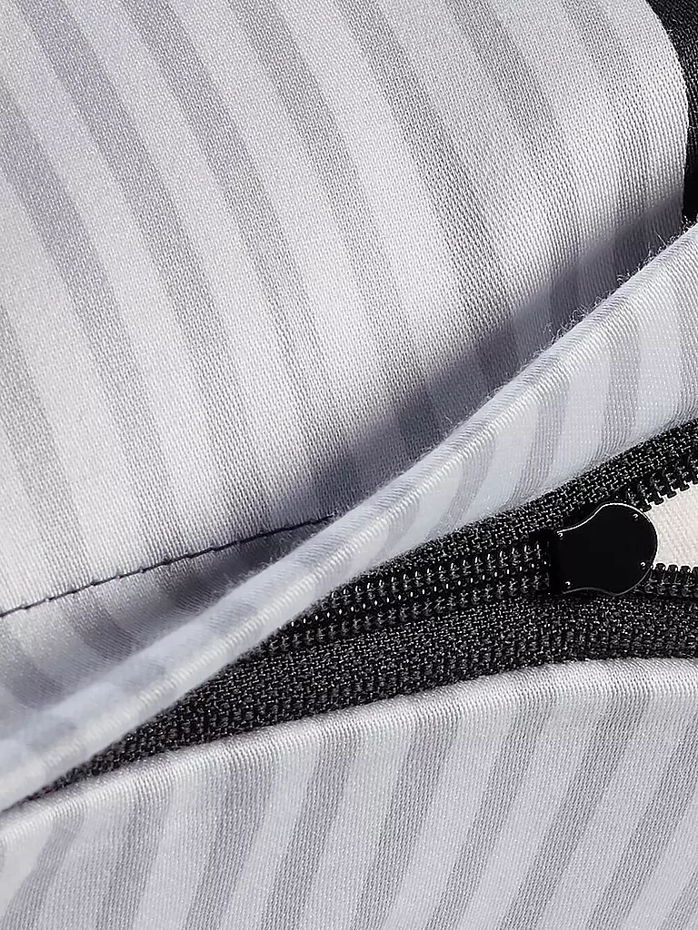 JOOP | Juego de cama de satén Cornflower Stripes 2 x 70x90cm / 200x200cm Deep Stone | Gris