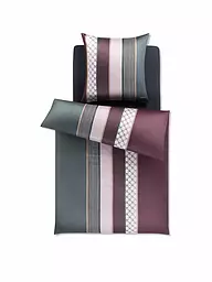 JOOP | Ropa de cama de satén "Cornflower Stripes" 70x90cm/140x220cm | Baya