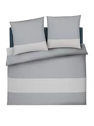 JOOP | Juego de cama de satén SPLIT 2x 70x90cm / 200x200cm Stone | Gris claro